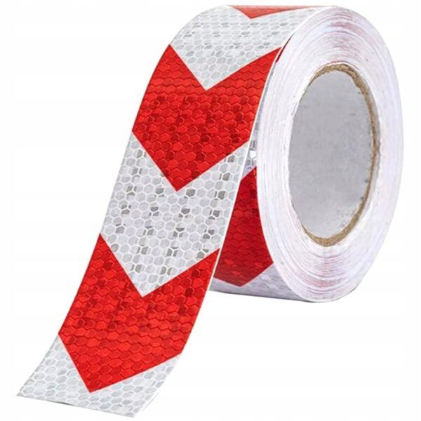 výstražná a vytyčovacia páska červeno biela lep. 50x25
