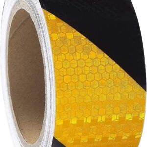výstražná a vytyčovacia páska žlto čierna 50x50